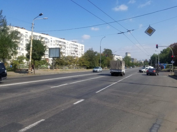Скролл 3.14x2.3,  просп. Голосеевский, 120 / ул. Героев Обороны, в напр. Голосеевской пл.