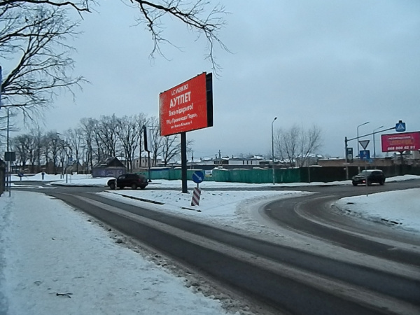 Щит 6x3, Петропавловская Борщаговка, клумба на перекр. с ул. Ярослава Мудрого и ул. Живописная (маг. "Фора") Щит 6x3, Петропавловская Борщаговка, клумба на перекр. с ул. Ярослава Мудрого и ул. Живописная (маг. "Фора")